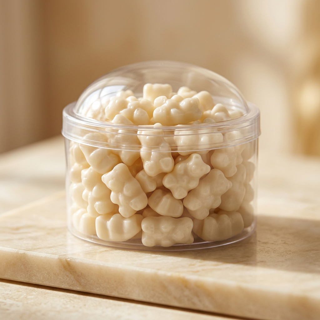 White Strawberry-Banana Gummy Bears