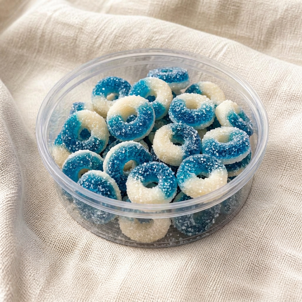 Gummy Blue Raspberry Rings