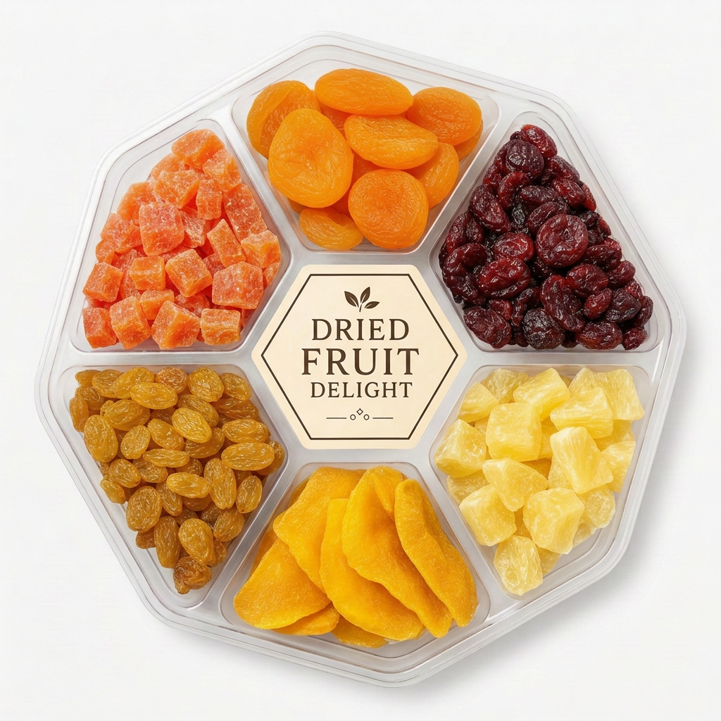 Dried fruit gift platter