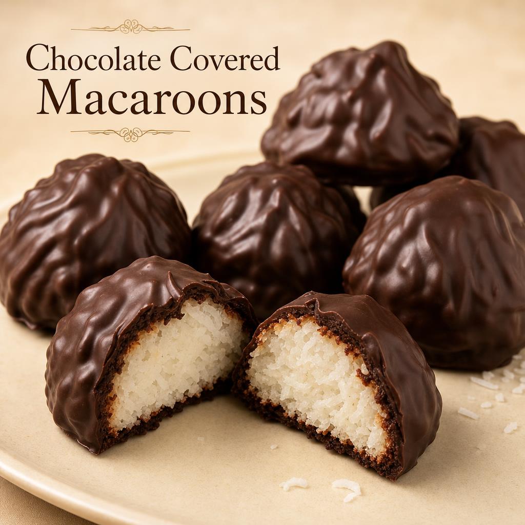 Chocolate Covered Macaroons