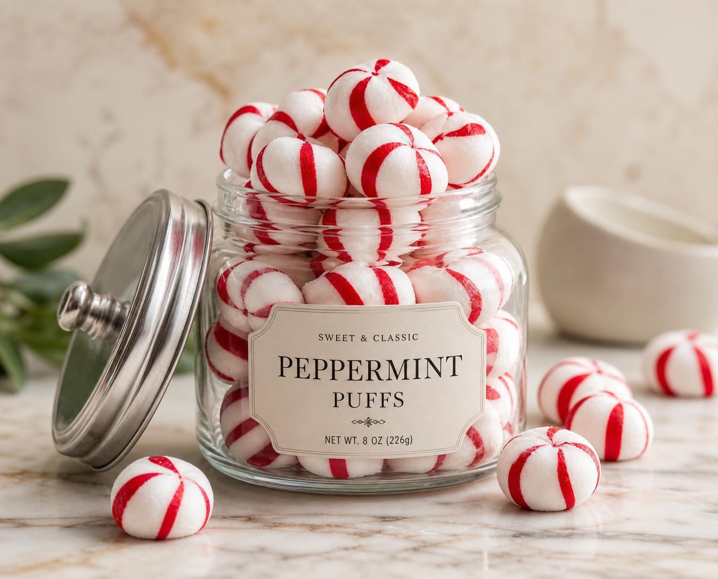 Christmas Peppermint Puffs